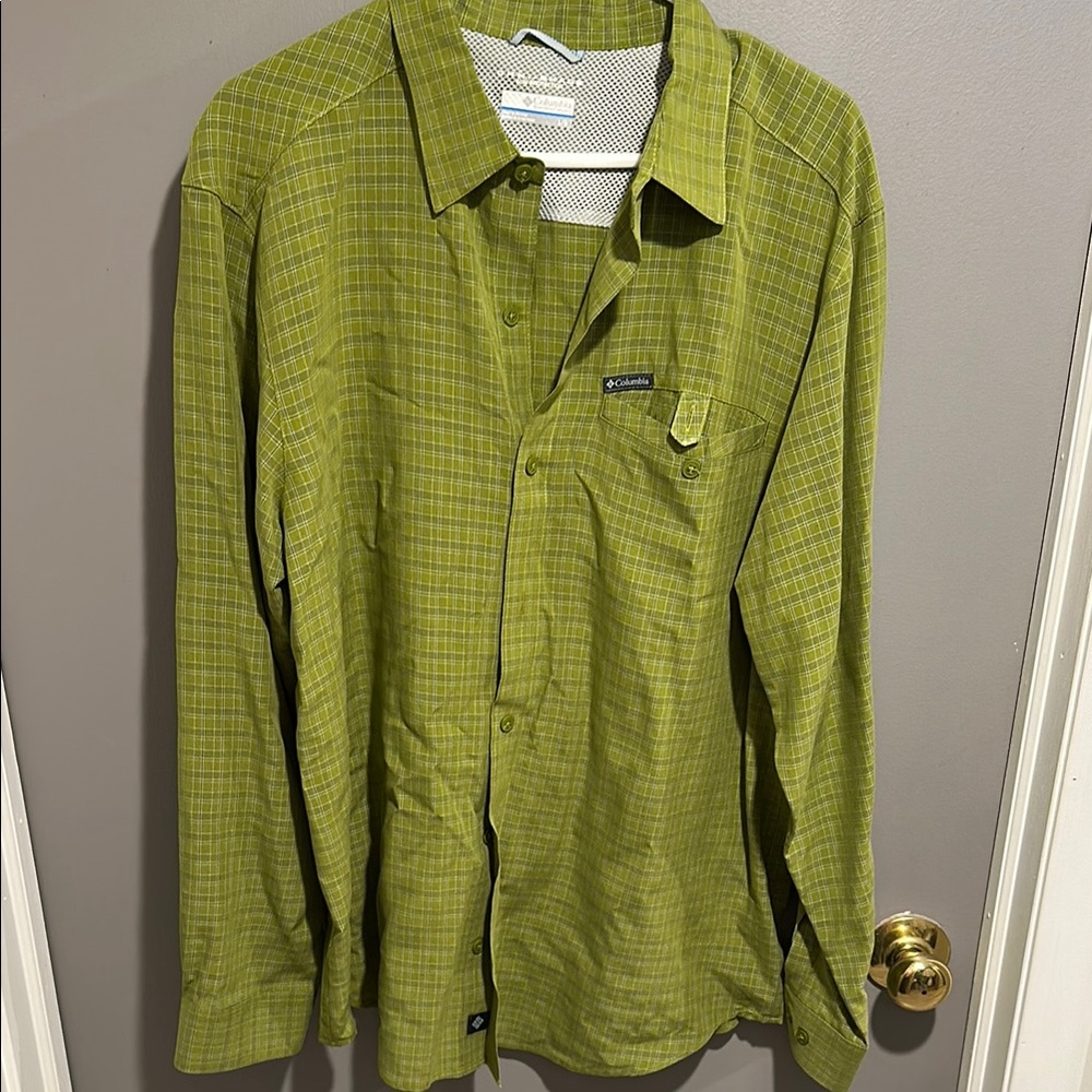 Columbia Green Lightweight Shirt Jacket